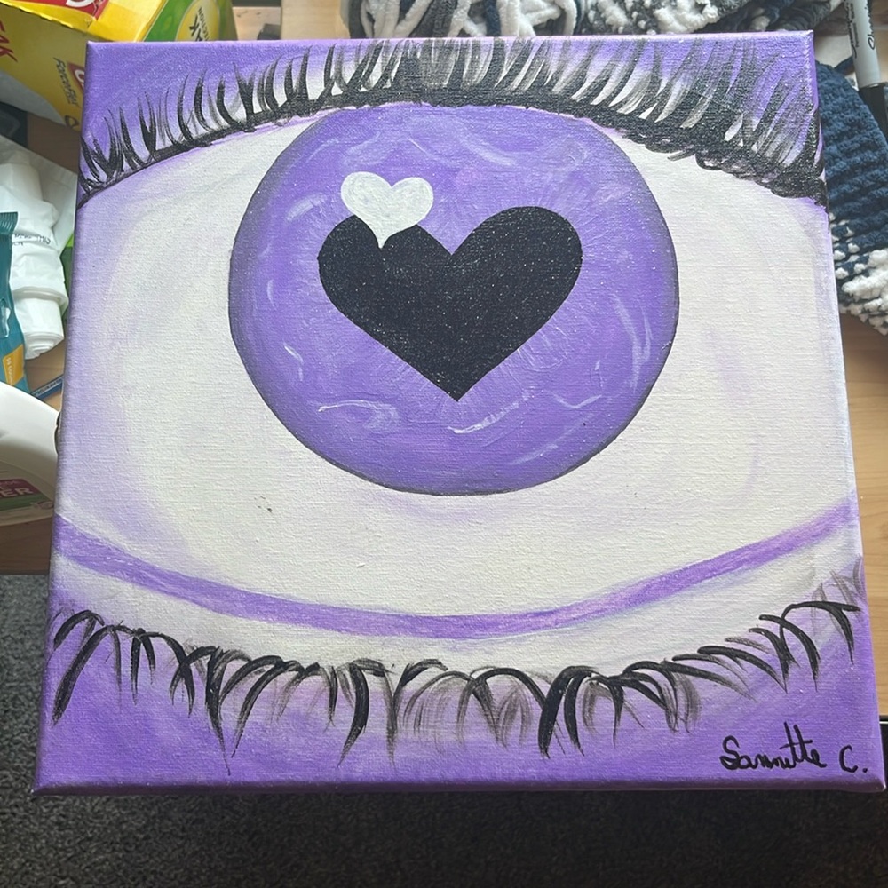 12x12 hand painted canvas by me!